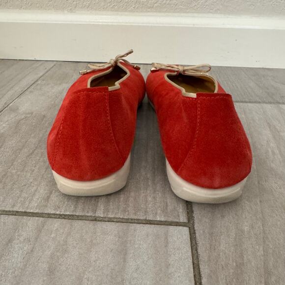 Unity In Diversity Red Suede Ballet Comfort Shoe Womens Size 38/ US 7/7.5 - Picture 7 of 11